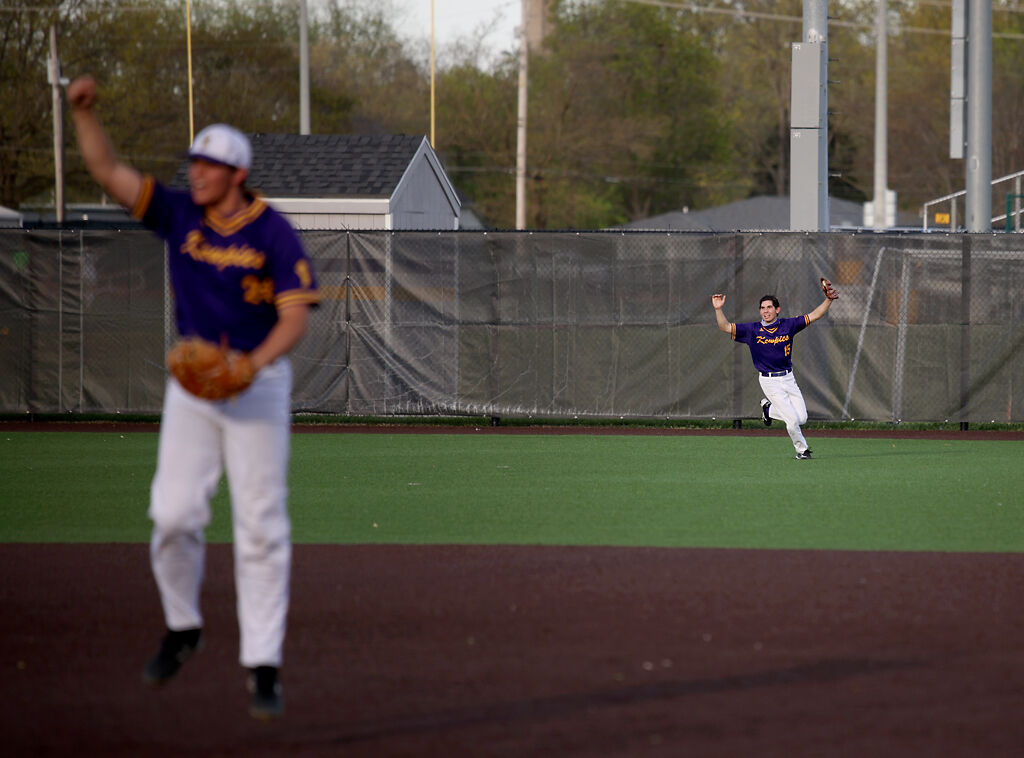 Joseph Villarreal celebrates after making the final out